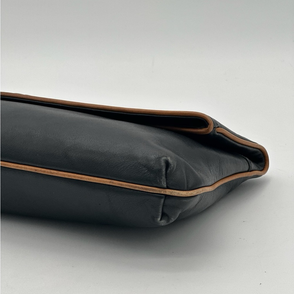 Celine Black and Tan Leather Clutch - Picture 8 of 16